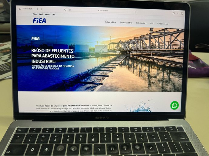 Estudo sobre reuso de efluentes na indústria já está disponível no portal da Fiea