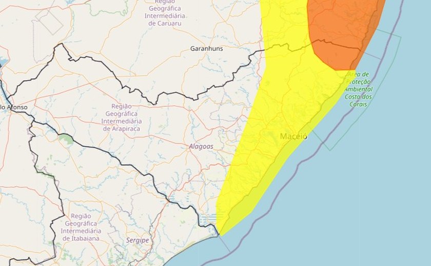 Inmet emite alerta de baixa umidade relativa do ar para 24 municípios alagoanas