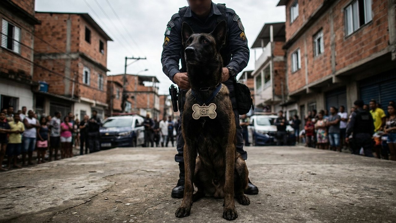 Cão Hulk receberá Medalha Tiradentes em formato de osso após apreensão recorde na Maré