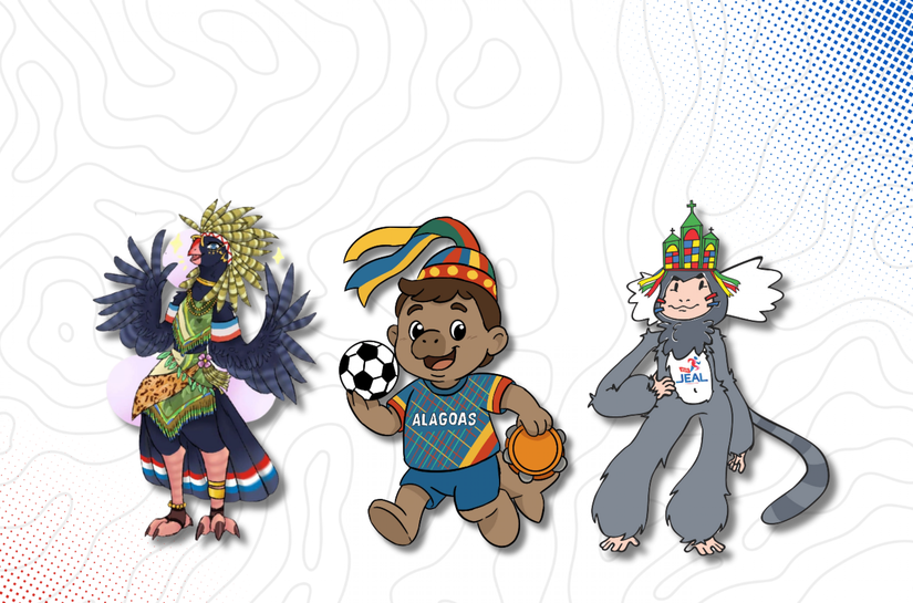 JEAL 2025: conheça os 3 desenhos finalistas de concurso para escolha de mascote