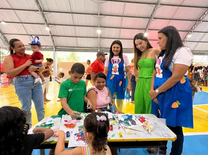 Assistência Social de Santana do Mundaú promove celebração da Páscoa para as crianças