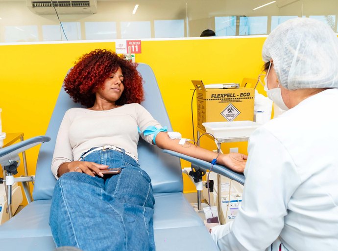 Hemoal faz coleta externa de sangue na Escola de Enfermagem Santa Juliana, nesta terça (14), em Maceió