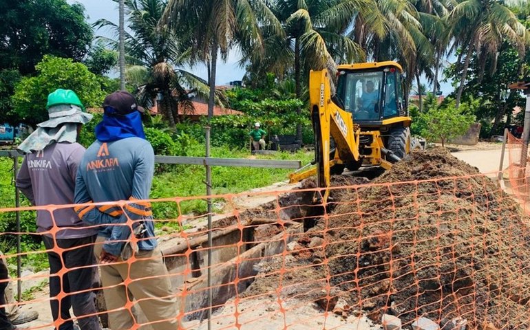 Seinfra inicia obras de esgotamento sanitário em Porto de Pedras