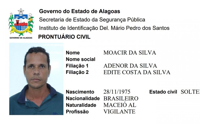 IML de Maceió procura familiares de homem encontrado morto em Rio Largo