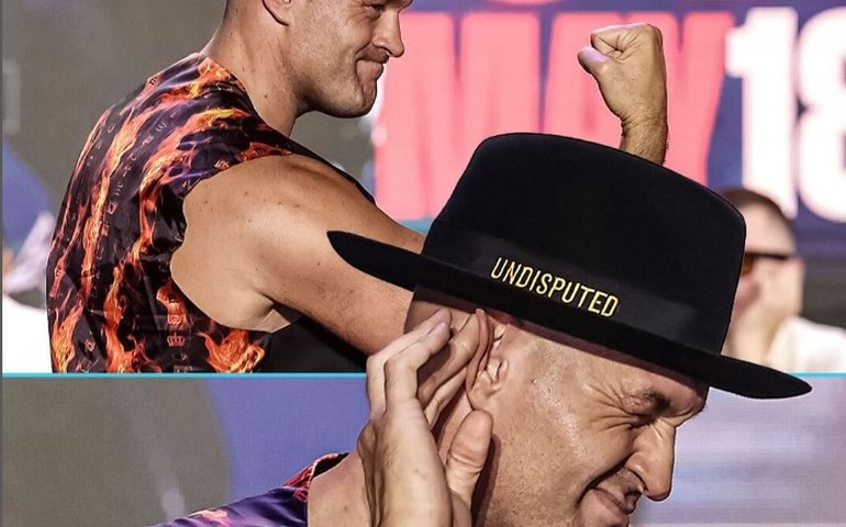 Vídeo: Com sinais de embriaguez, campeão mundial de boxe Tyson Fury é expulso de bar e desaba em rua dias após perder cinturão