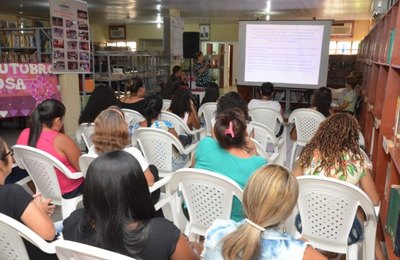 Secretaria de Cultura de Coruripe promove palestra referente à Campanha Outubro Rosa 