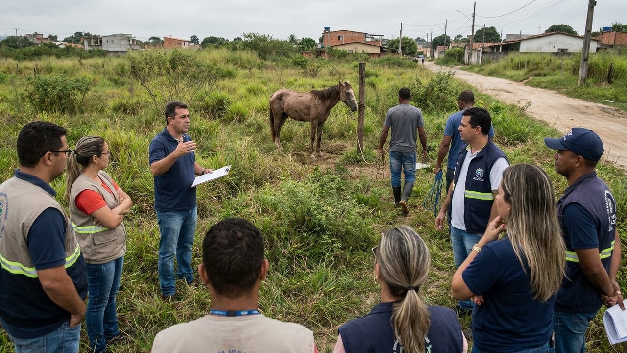 Comissão da OAB em Nova Iguaçu procura por voluntários para regaste de cavalo abandonado no município