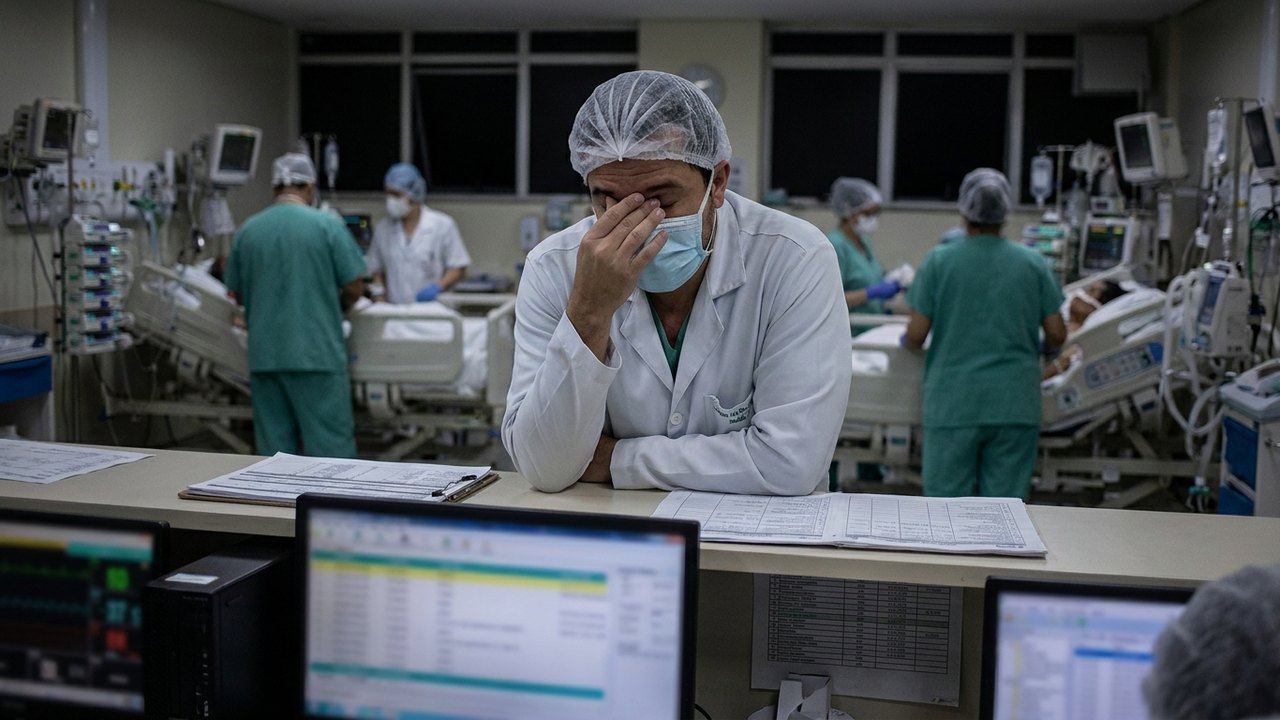 Quase metade dos médicos em UTIs brasileiras apresenta alto nível de esgotamento, mostra estudo