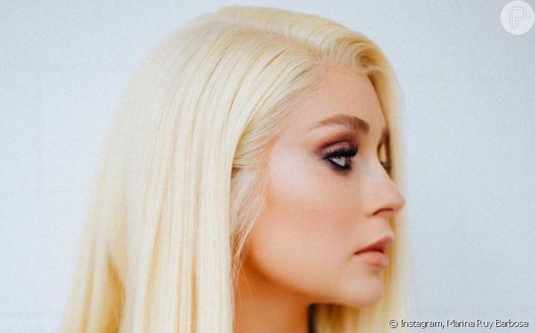 ‘Finalmente loira!’, diz Marina Ruy Barbosa