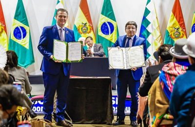 Na Bolívia, Fávaro firma atos para aumentar a oferta de fertilizante na agropecuária brasileira