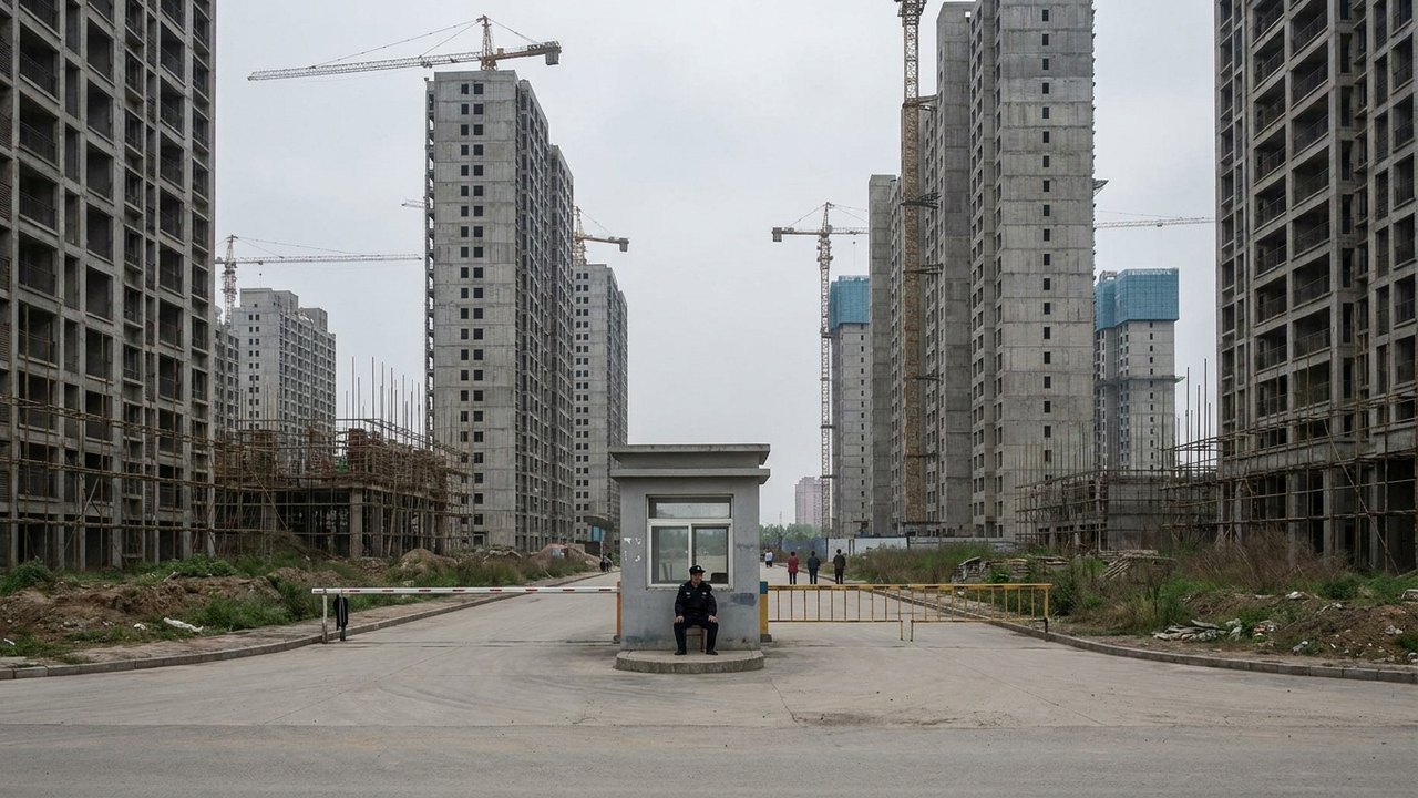 Fraqueza do setor imobiliário da China se aprofunda em julho