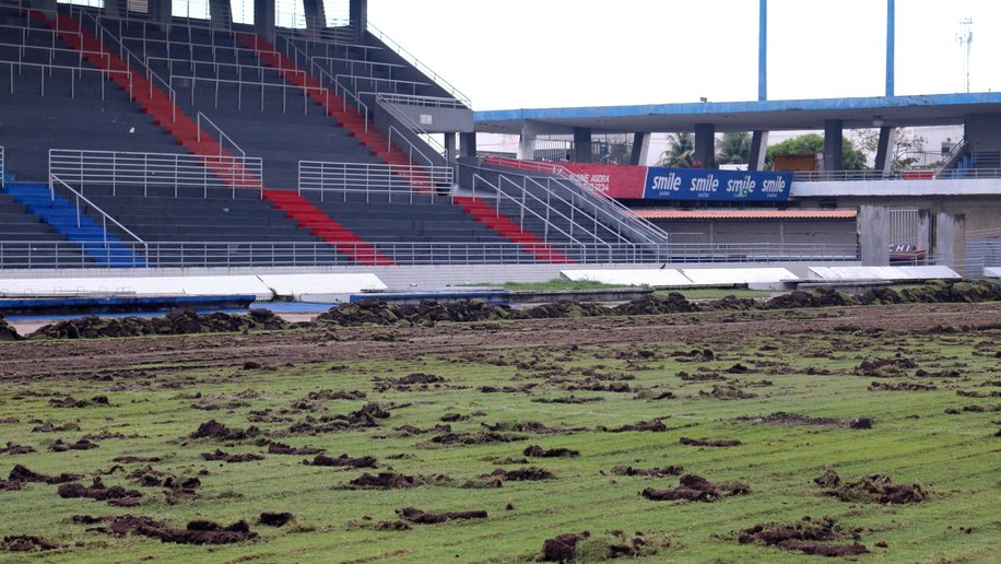 Selaj inicia obras de instalação de nova drenagem, irrigação e gramado do Rei Pelé