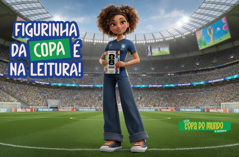 Livraria Leitura entra no clima da Copa do Mundo 2026 e transforma a troca de figurinhas em experiência