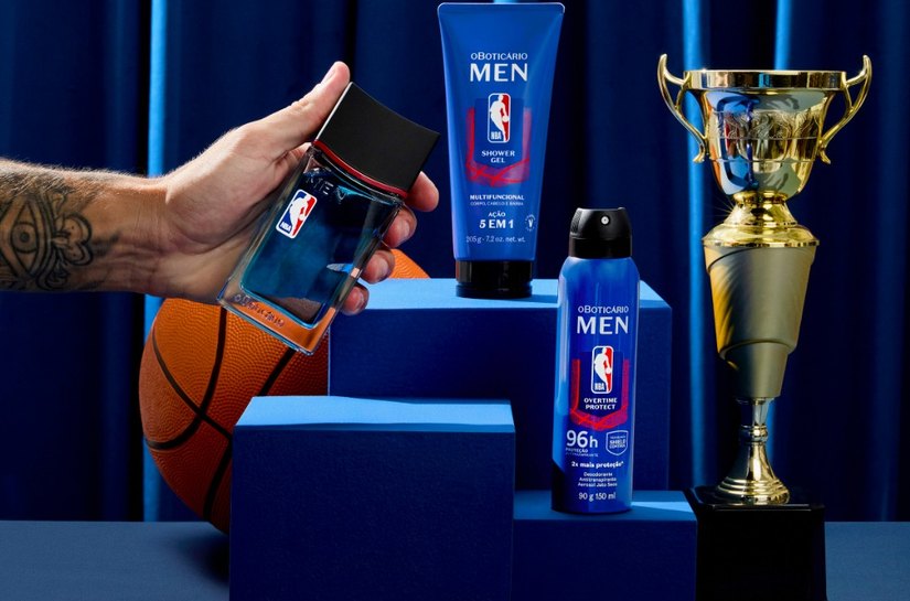 Boticário MEN & NBA lançam linha de produtos masculinos,