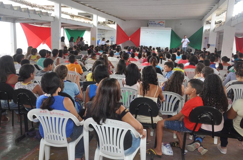 Estudantes de Anadia participam do 'Esquenta Prova Brasil'