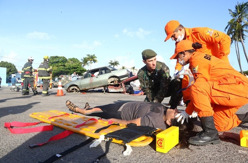 Samu realizou simulado preparatório para congresso de trauma