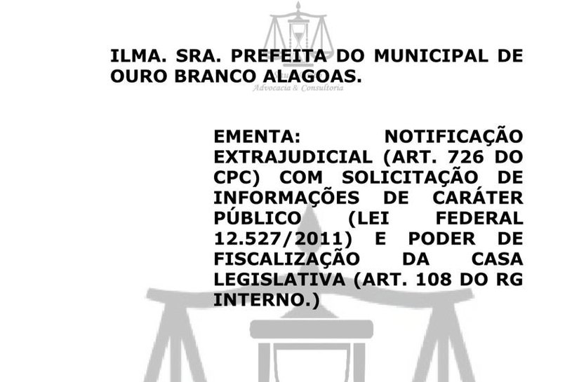 Advogado e vereadores cobram transparência nas contas públicas do município de Ouro Branco