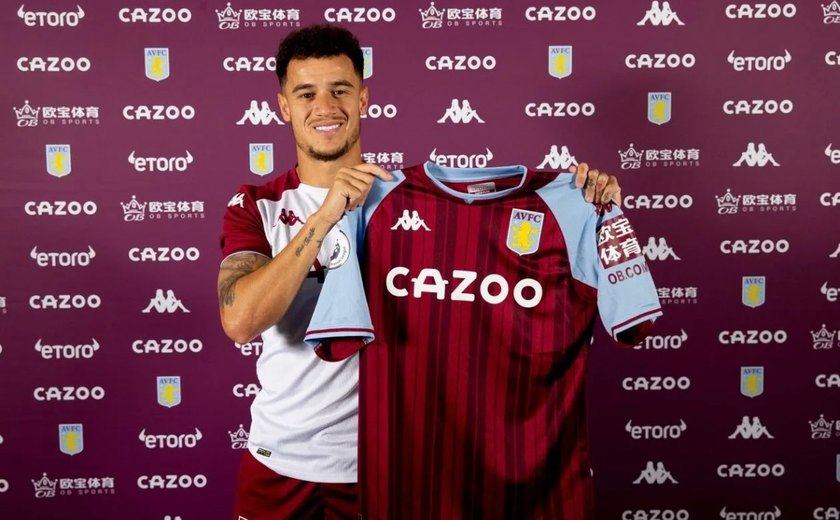 Philippe Coutinho é contratado pelo Aston Villa por R$ 106 milhões até 2026