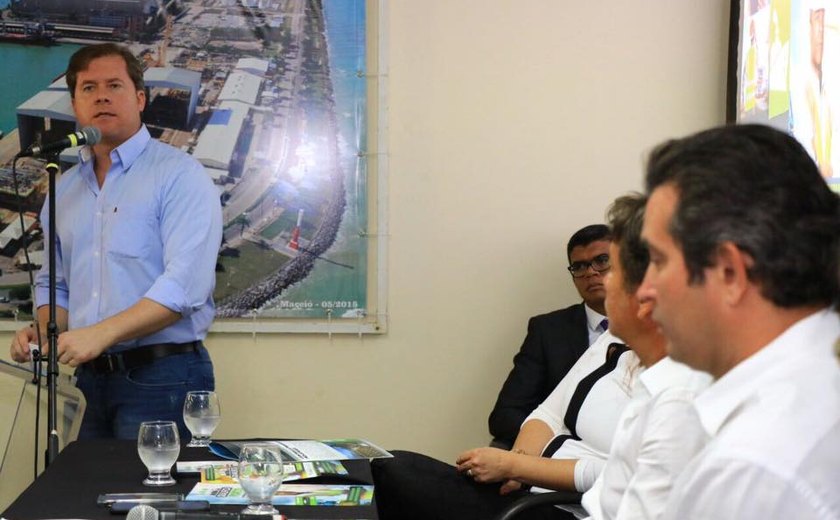 Marx e Quintella anunciam R$ 80 mi em investimentos para o Porto de Maceió