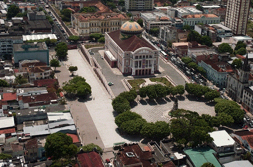 A tocha olímpica chega ao Amazonas