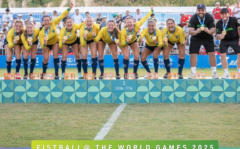 Brasil é campeão masculino e feminino de punhobol nos Jogos Mundiais