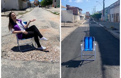 Maceió: cadeira de praia de vereadora tapa buraco em apenas dois dias