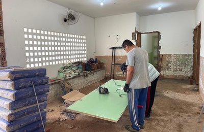 Prefeitura de Branquinha inicia reforma no prédio do CRAS