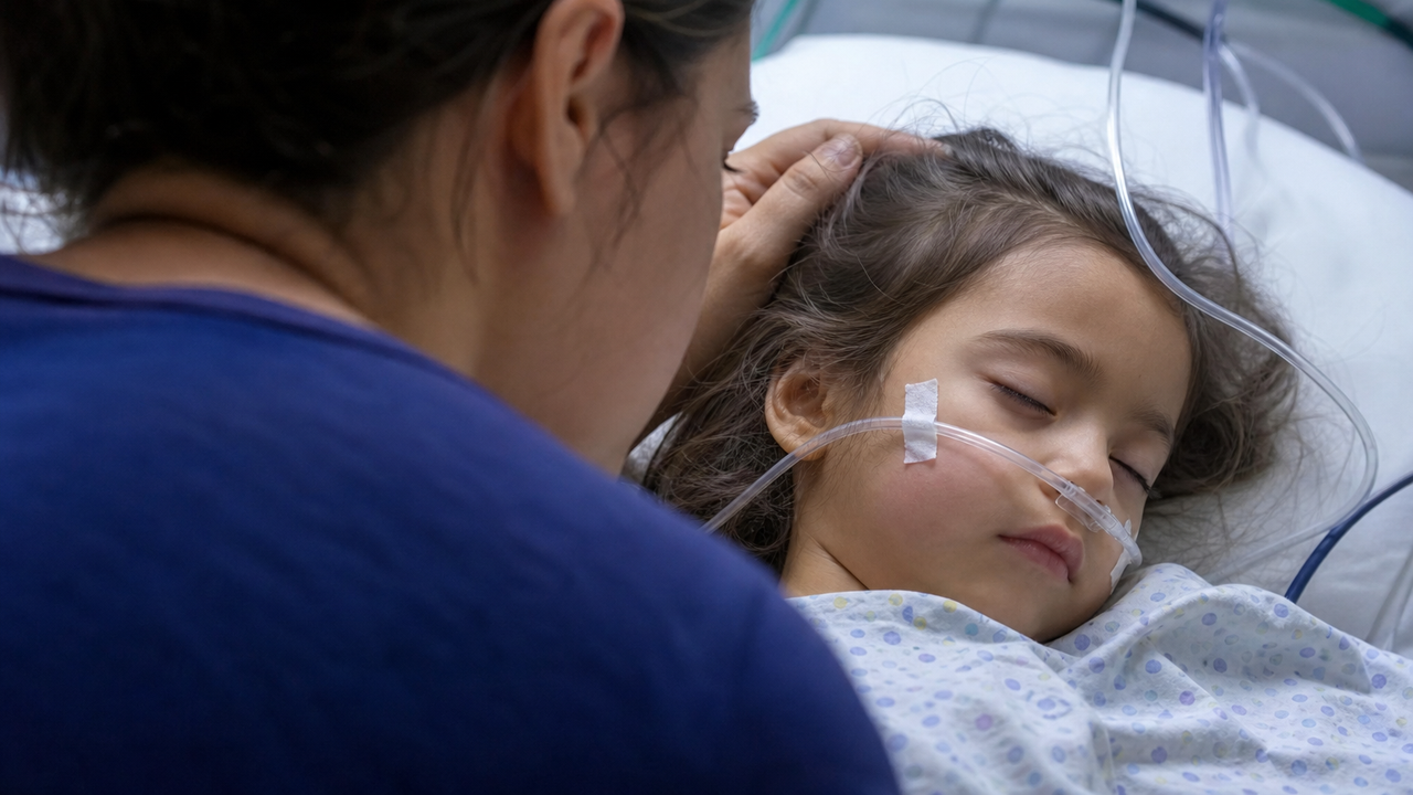 Mãe detecta doença grave ao ouvir um som diferente no peito da filha
