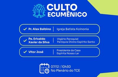Tribunal De Contas De Alagoas realiza culto ecumênico para membros e servidores