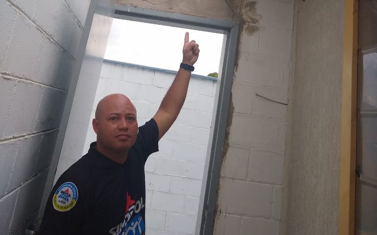Sindpol denuncia risco de explosão do CISP de Igaci