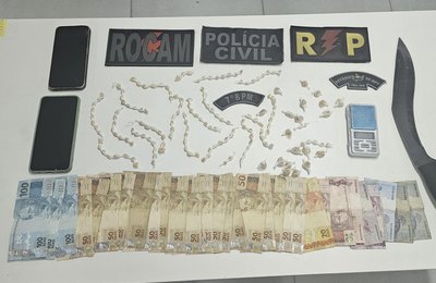 PM encontra drogas e flagra cativeiro de animais durante ação em Santana do Ipanema