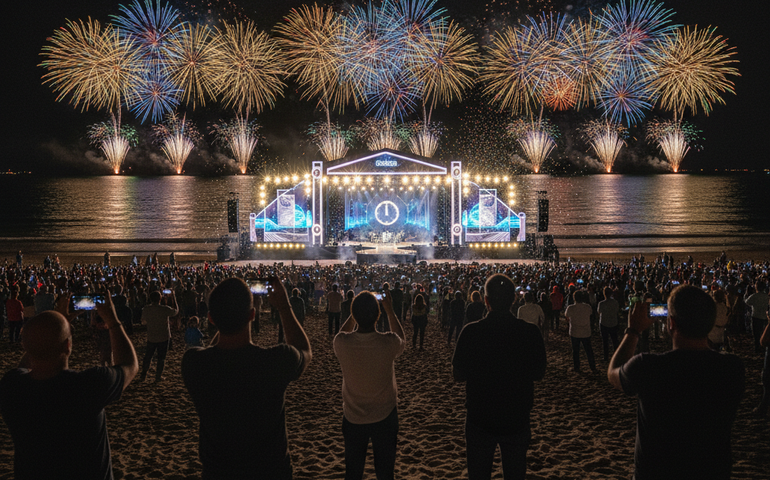 Onde assistir aos shows do réveillon e à queima de fogos na TV se não for a Copacabana