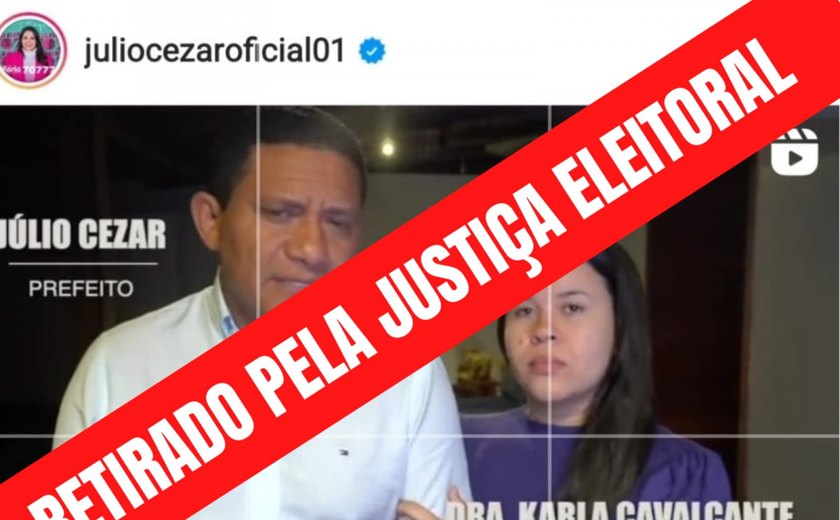 Justiça manda facebook e instagram retirar vídeo em que Julio Cezar e Karla Cavalcante atacam Ângela Garrote