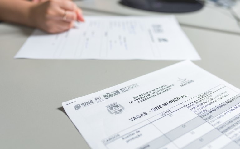 Confira as vagas de emprego disponíveis no Sine Maceió nesta segunda (21)