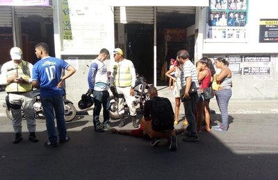 Ronda no Bairro presta socorro a vítima de acidente no Centro de Maceió