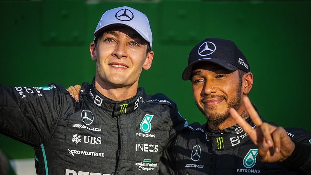 Hamilton e Russell voltam a travar batalha por posição, mas minimizam disputa entre Mercedes