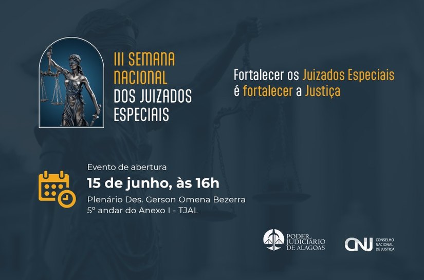 TJAL promove III Semana Nacional dos Juizados Especiais com 1.146 audiências pautadas