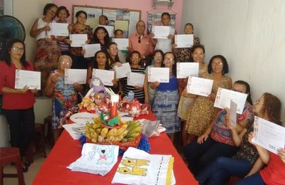 Mulheres da Grota do Bom Parto concluem  curso de corte e costura ofertado pela Sedetur   