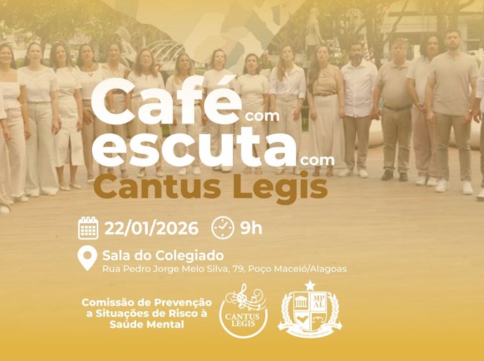 Janeiro branco: Comissão de Saúde Mental do MPAL apresentará coral como ferramenta de bem-estar