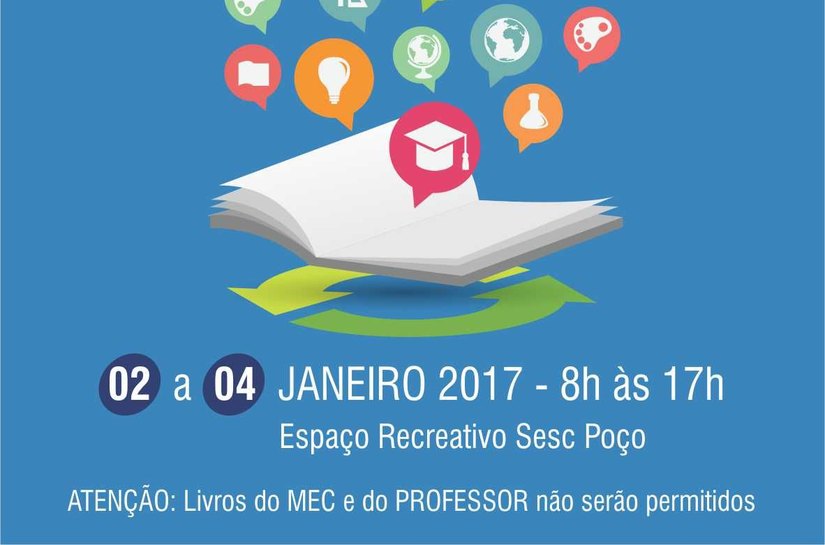 Sesc promove Feira de Troca de Livros em Maceió e Arapiraca