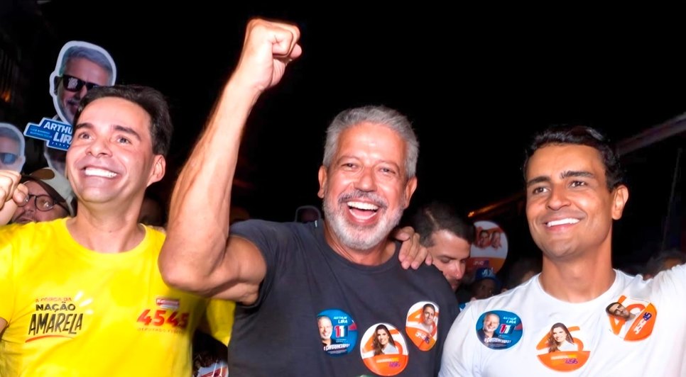 Kelmann Vieira, Arthur Lira e JHC. / Foto: Assessoria.