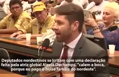 Atriz discrimina nordestinos e chama Pedro Vilela de 'moleque'