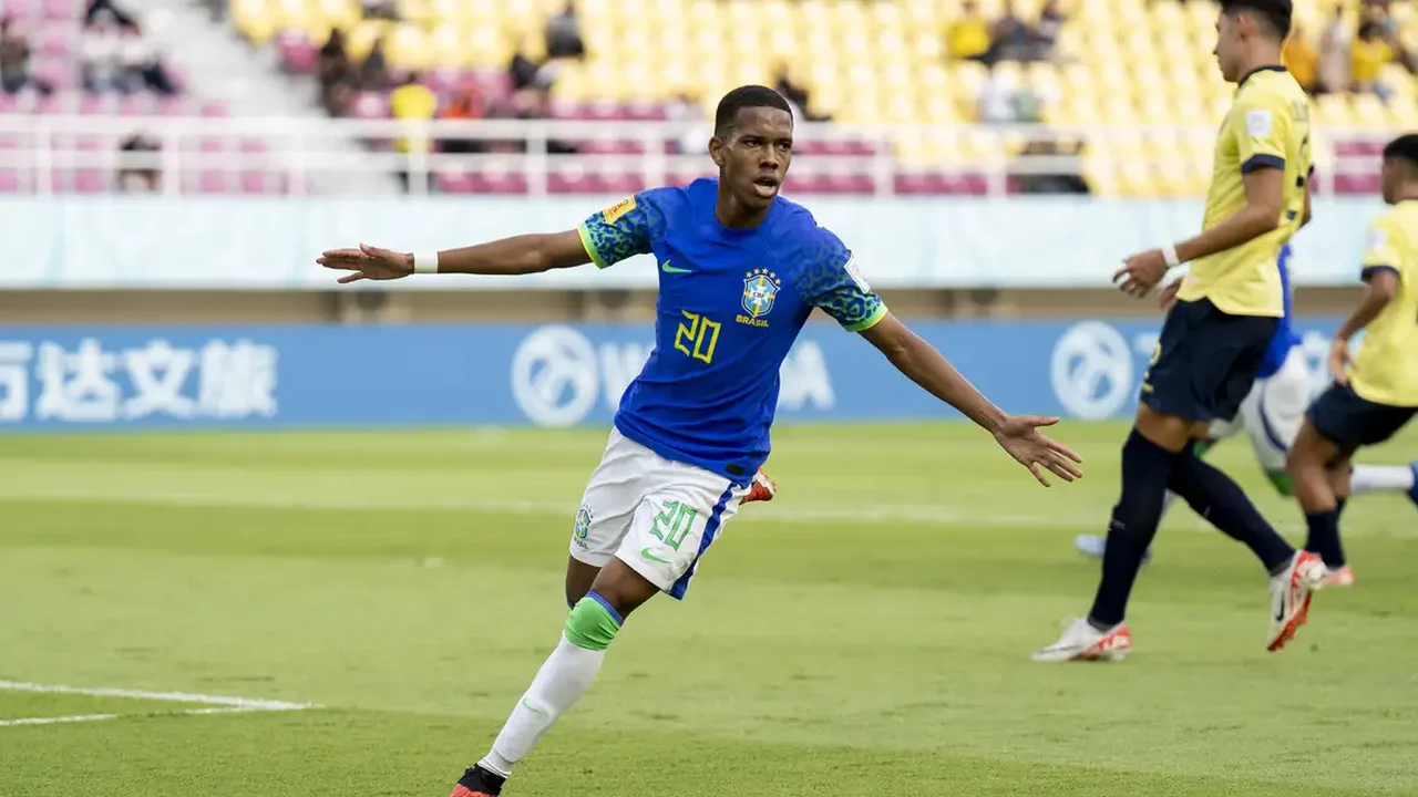 Brasil faz 3 a 1 no Equador e avança às quartas do Mundial Sub 17