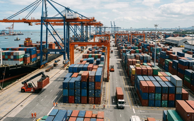 Balança comercial brasileira registra superávit de US$ 4,2 bilhões em fevereiro