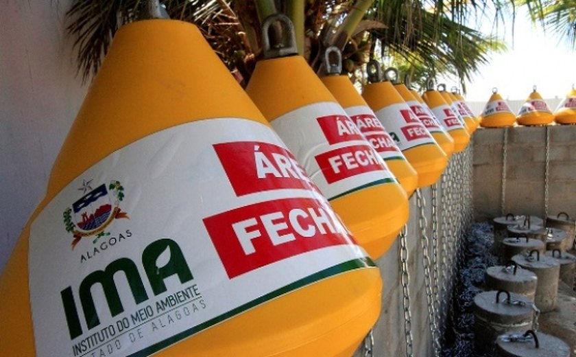 Estado instala 40 conjuntos de boias de proteção ambiental na Piscina do Amor