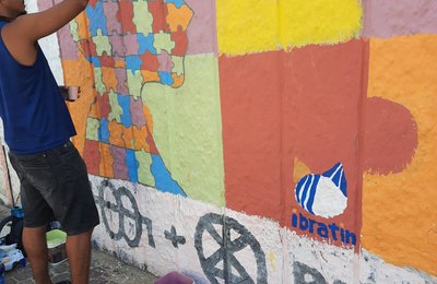 Autismo é tema de Intervenção urbana no bairro do Jaraguá  