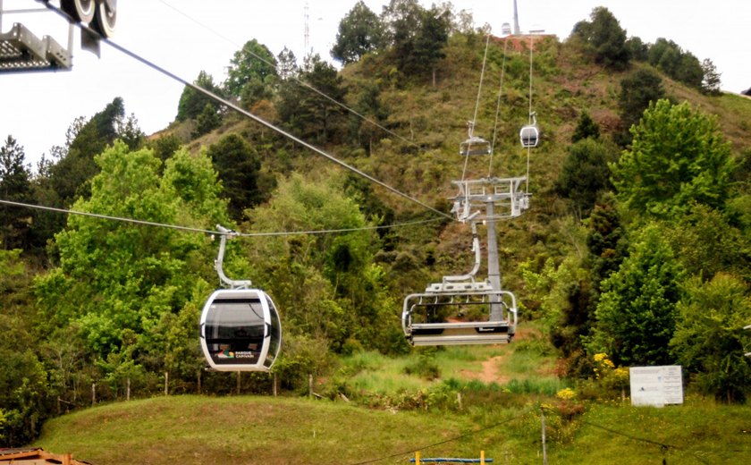 Campos do Jordão ganha teleférico com cabines fechadas e opções até para pets