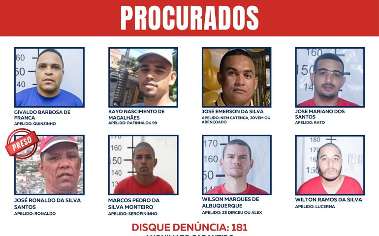 SSP prende líder de facção duas semanas após divulgação de lista dos mais procurados