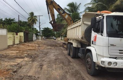 Obras na orla de Paripueira seguem em ritmo acelerado	