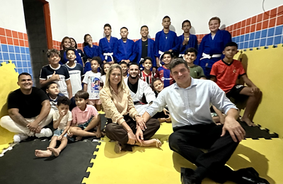 Esporte e Cidadania: Rui Palmeira reforça apoio a projeto de Jiu-Jitsu no Jacintinho